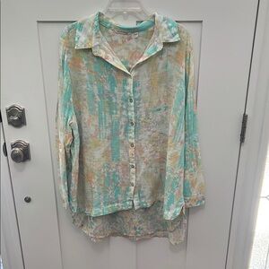 Soft Surroundings Pastel Floral Top